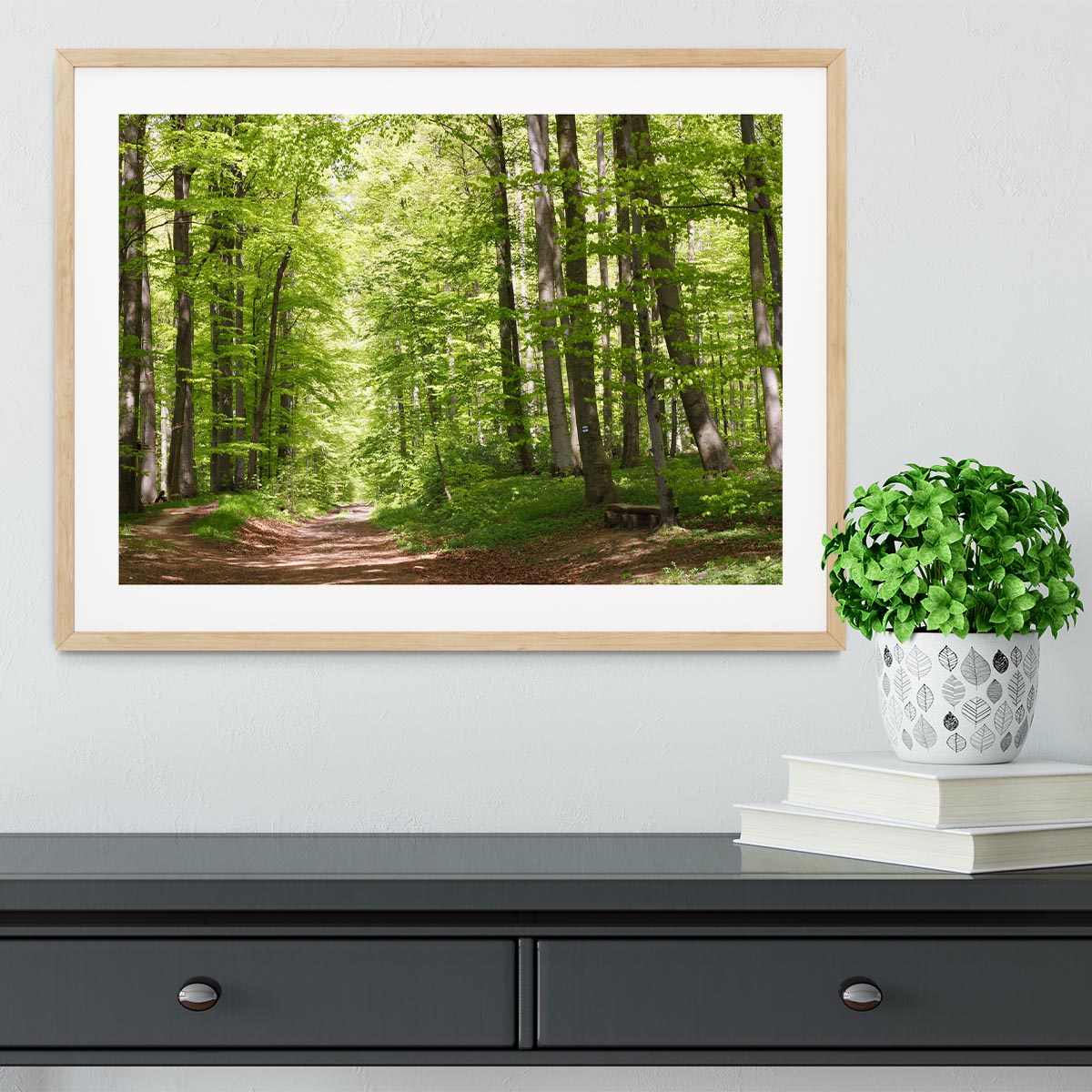 forest during spring Framed Print - Canvas Art Rocks - 3