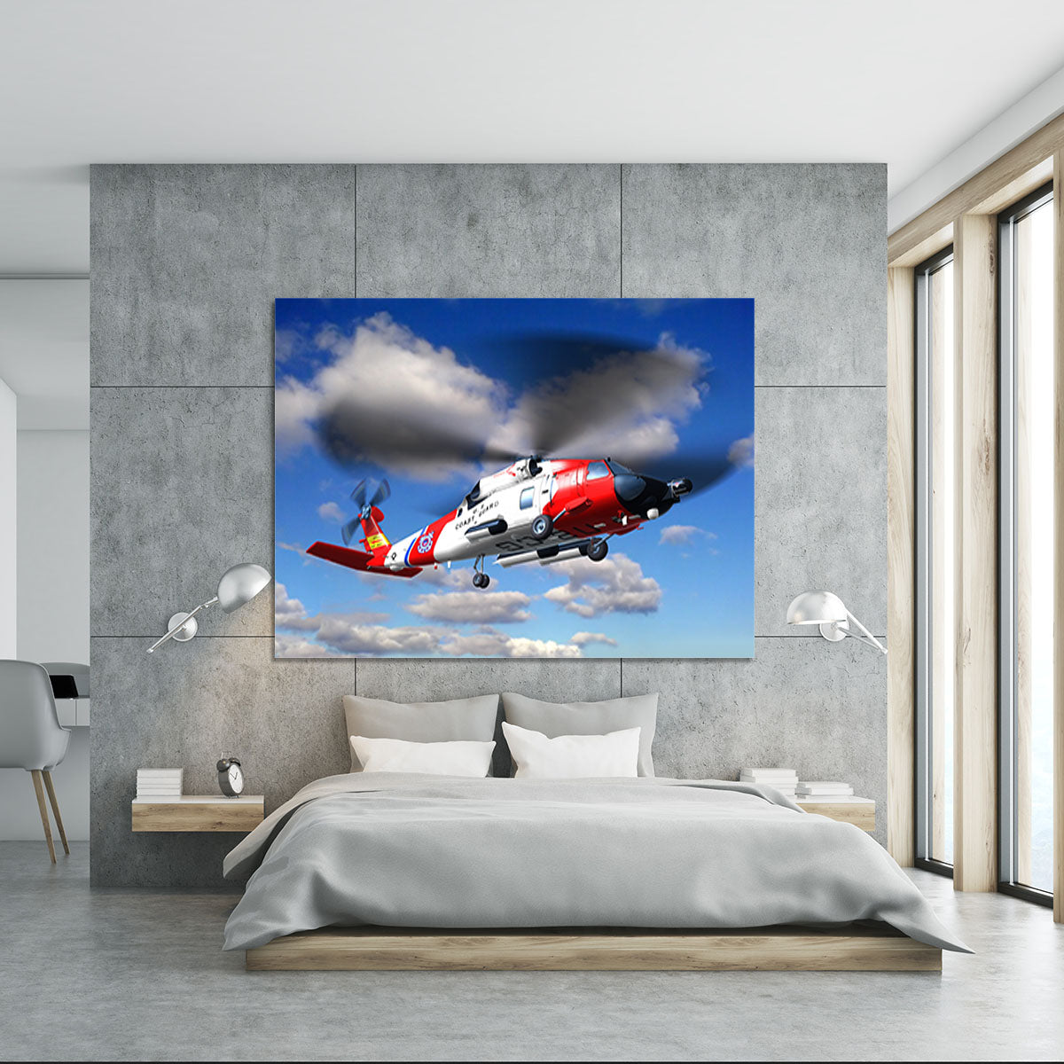 helicopter coast guard Canvas Print or Poster - Canvas Art Rocks - 5