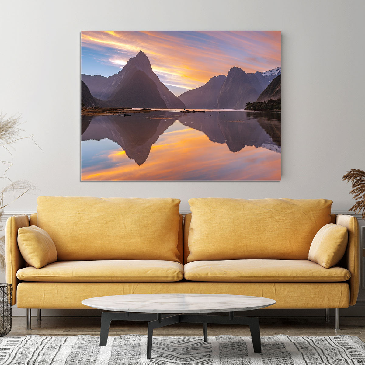 high mountain glacier at milford sound Canvas Print or Poster - Canvas Art Rocks - 4