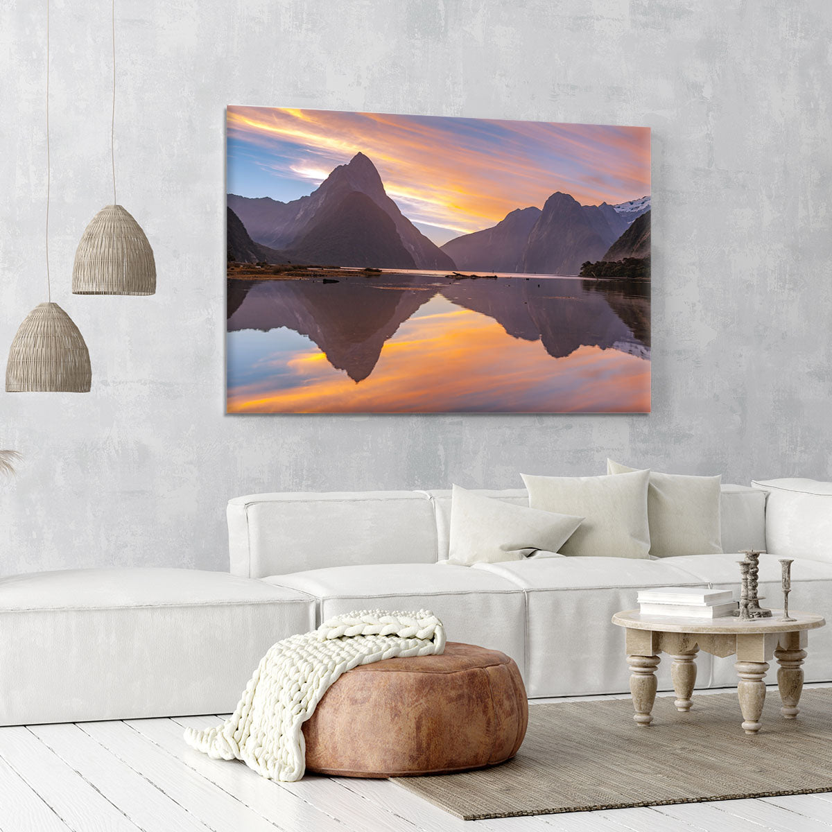 high mountain glacier at milford sound Canvas Print or Poster - Canvas Art Rocks - 6