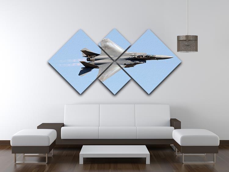 jet at high speed 4 Square Multi Panel Canvas  - Canvas Art Rocks - 3