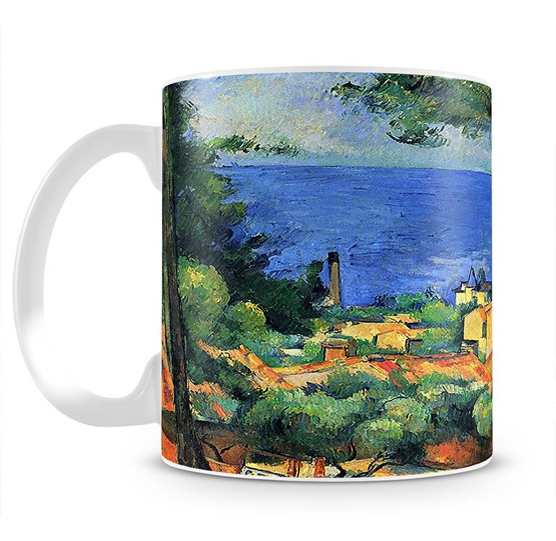 l'Estaque with Red Roofs by Cezanne Mug - Canvas Art Rocks - 1
