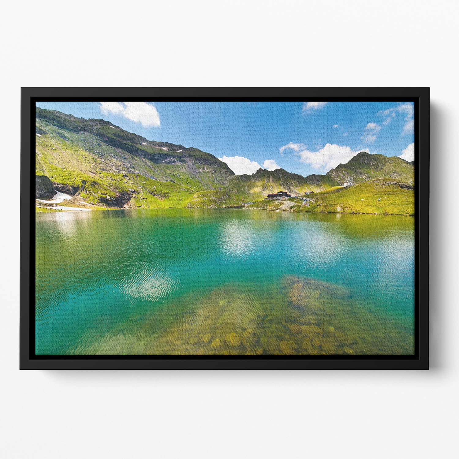 landscape from Balea Lake Floating Framed Canvas