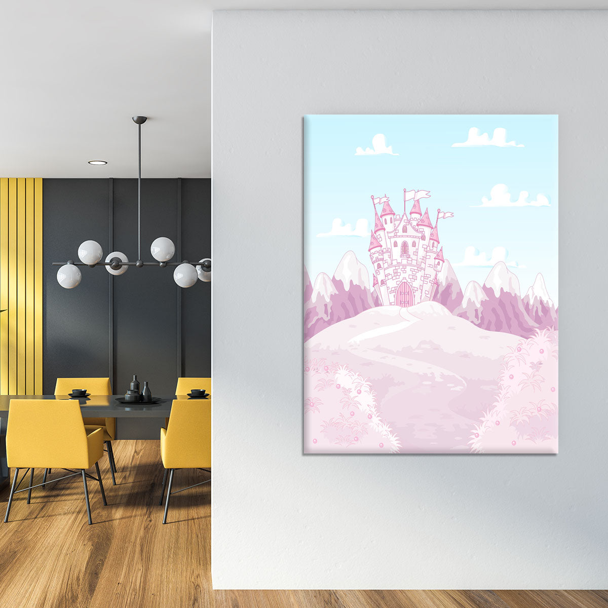 magic princess castle Canvas Print or Poster - Canvas Art Rocks - 4