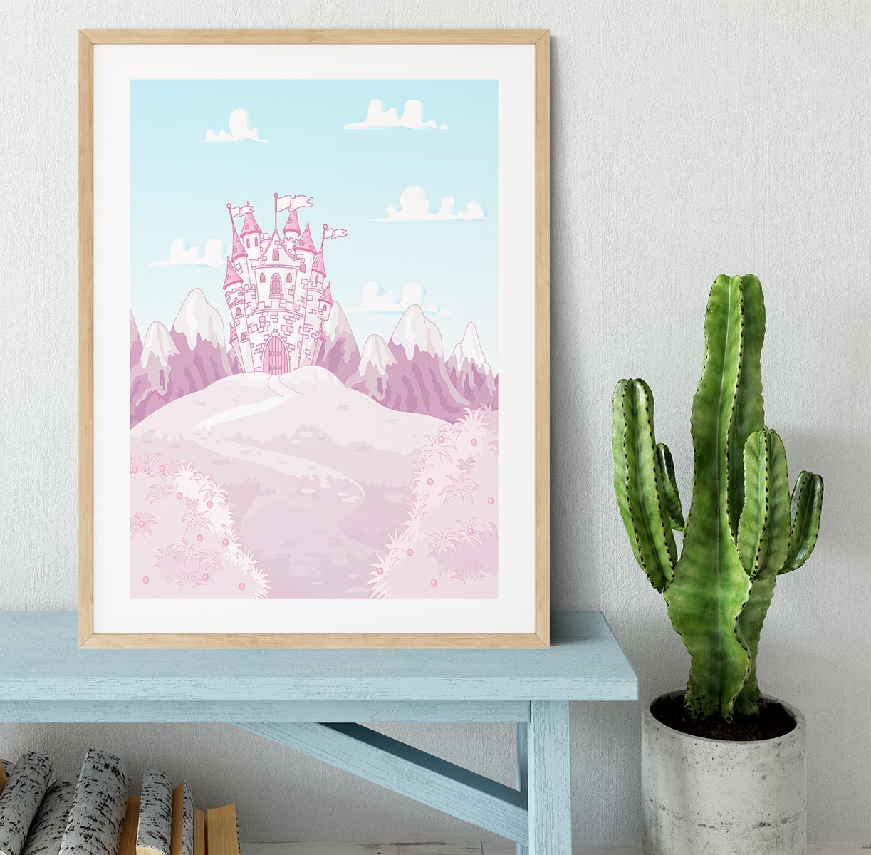 magic princess castle Framed Print - Canvas Art Rocks - 3
