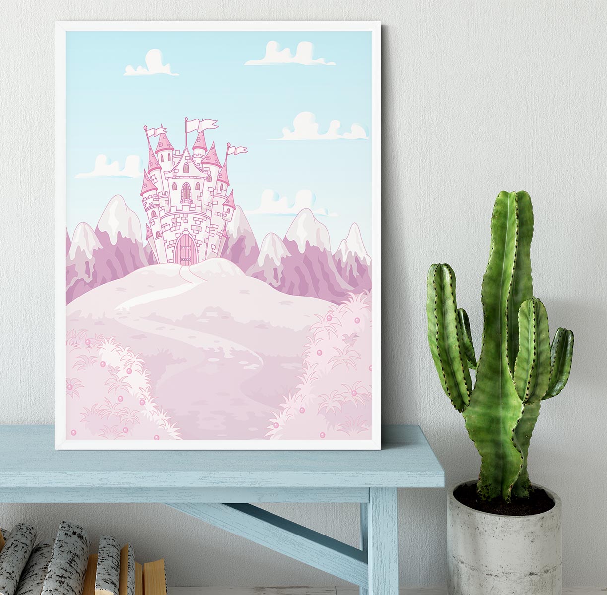 magic princess castle Framed Print - Canvas Art Rocks -6