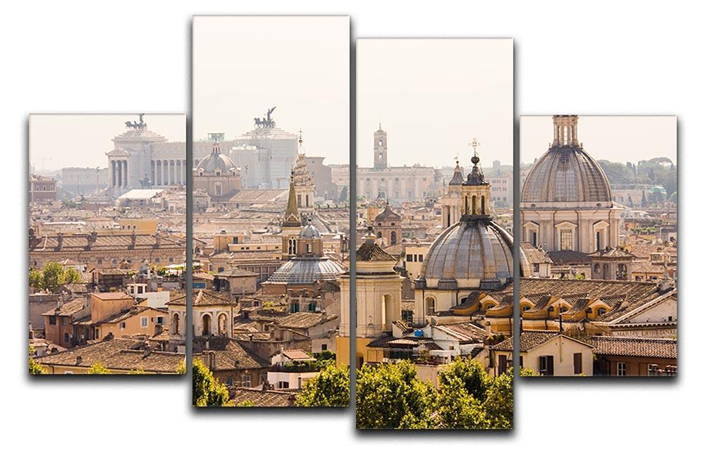 monument and several domes 4 Split Panel Canvas  - Canvas Art Rocks - 1