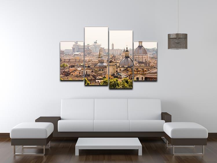 monument and several domes 4 Split Panel Canvas  - Canvas Art Rocks - 3