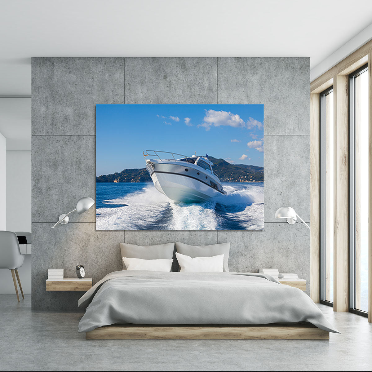 motor boat yachts Italy Canvas Print or Poster - Canvas Art Rocks - 5