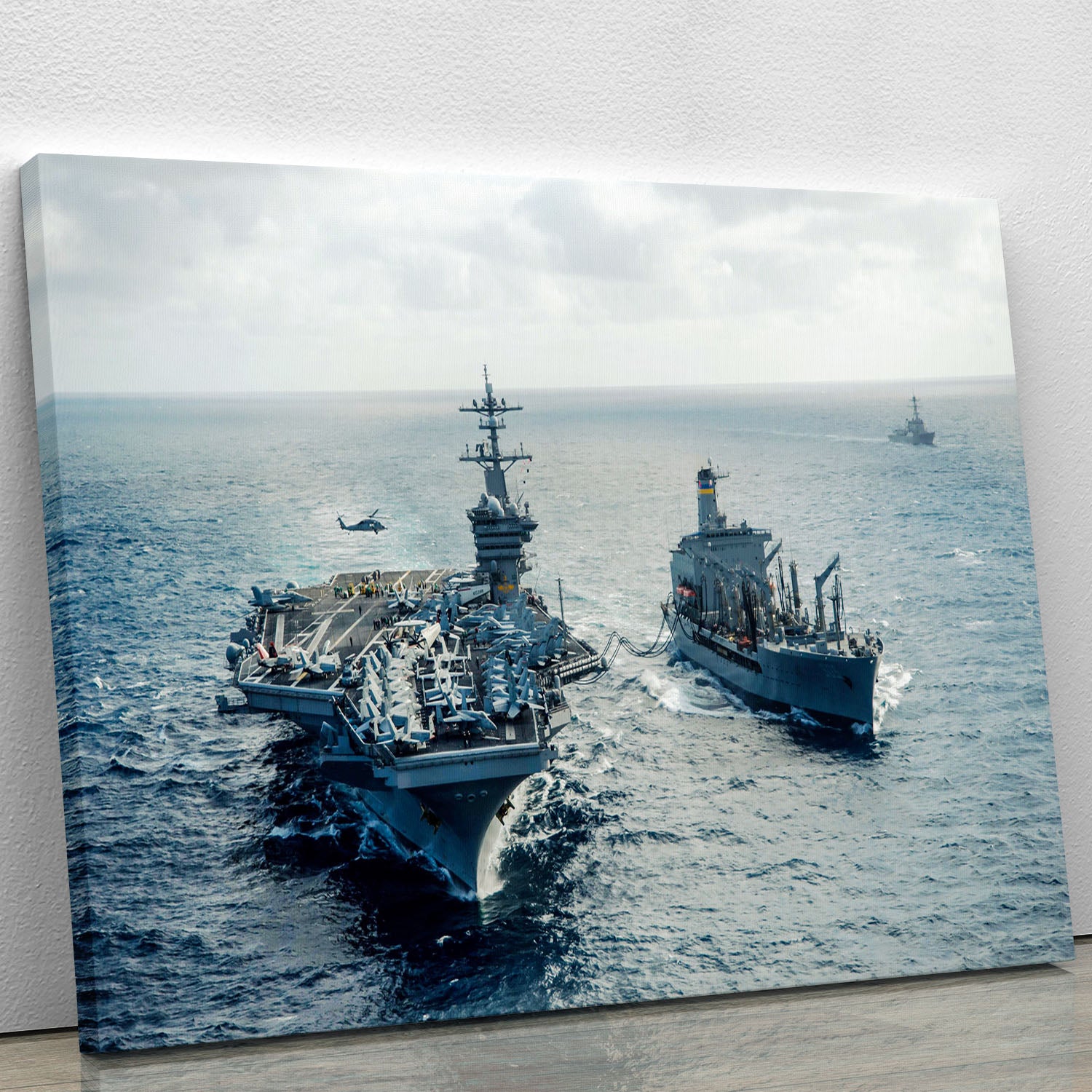navy crossing the ocean Canvas Print or Poster - Canvas Art Rocks - 1