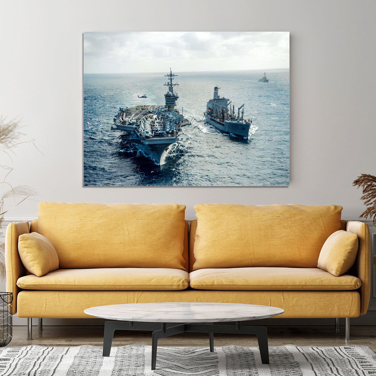 navy crossing the ocean Canvas Print or Poster - Canvas Art Rocks - 4