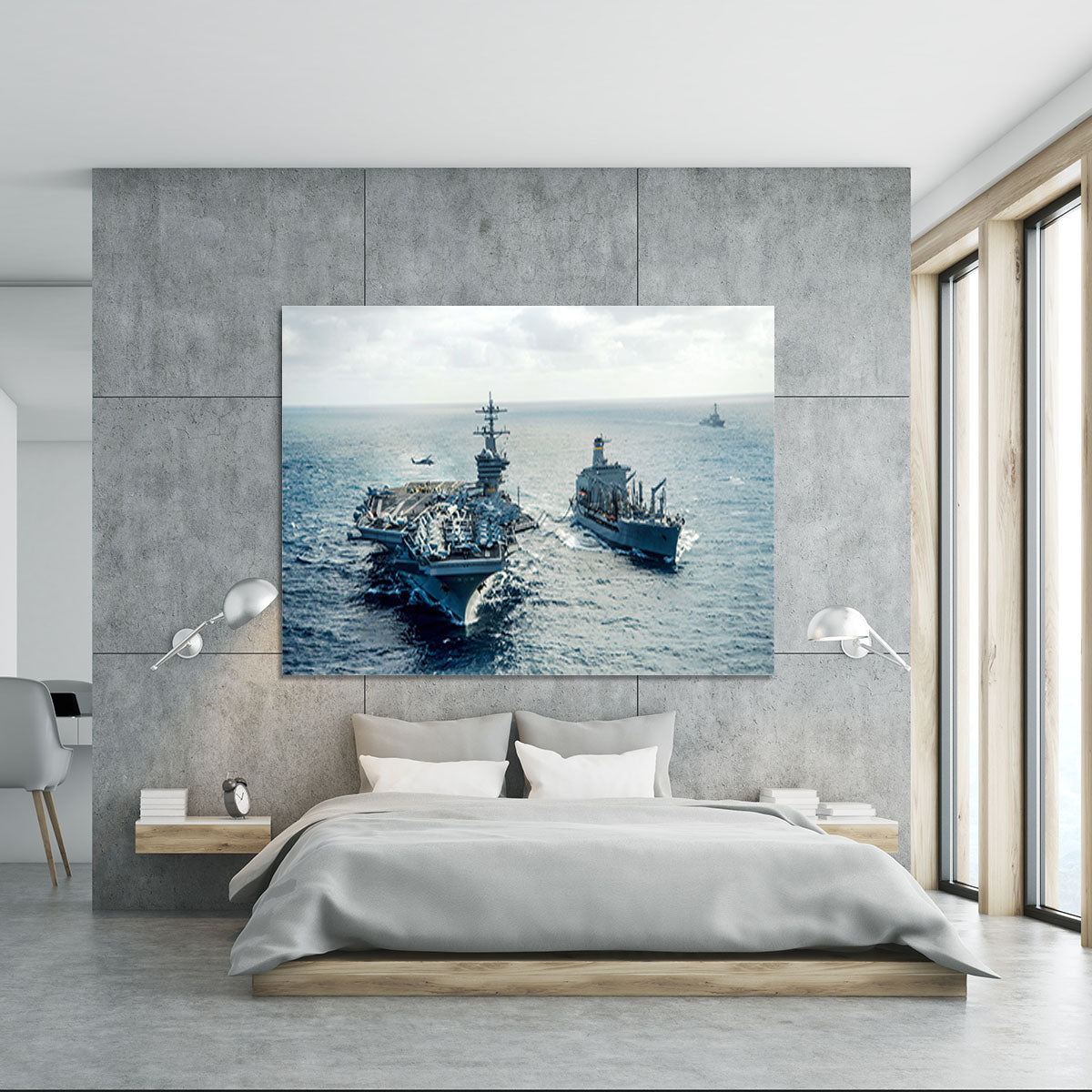 navy crossing the ocean Canvas Print or Poster - Canvas Art Rocks - 5