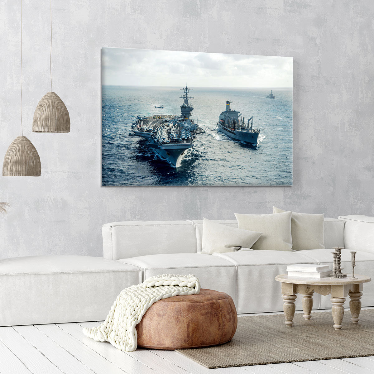 navy crossing the ocean Canvas Print or Poster - Canvas Art Rocks - 6