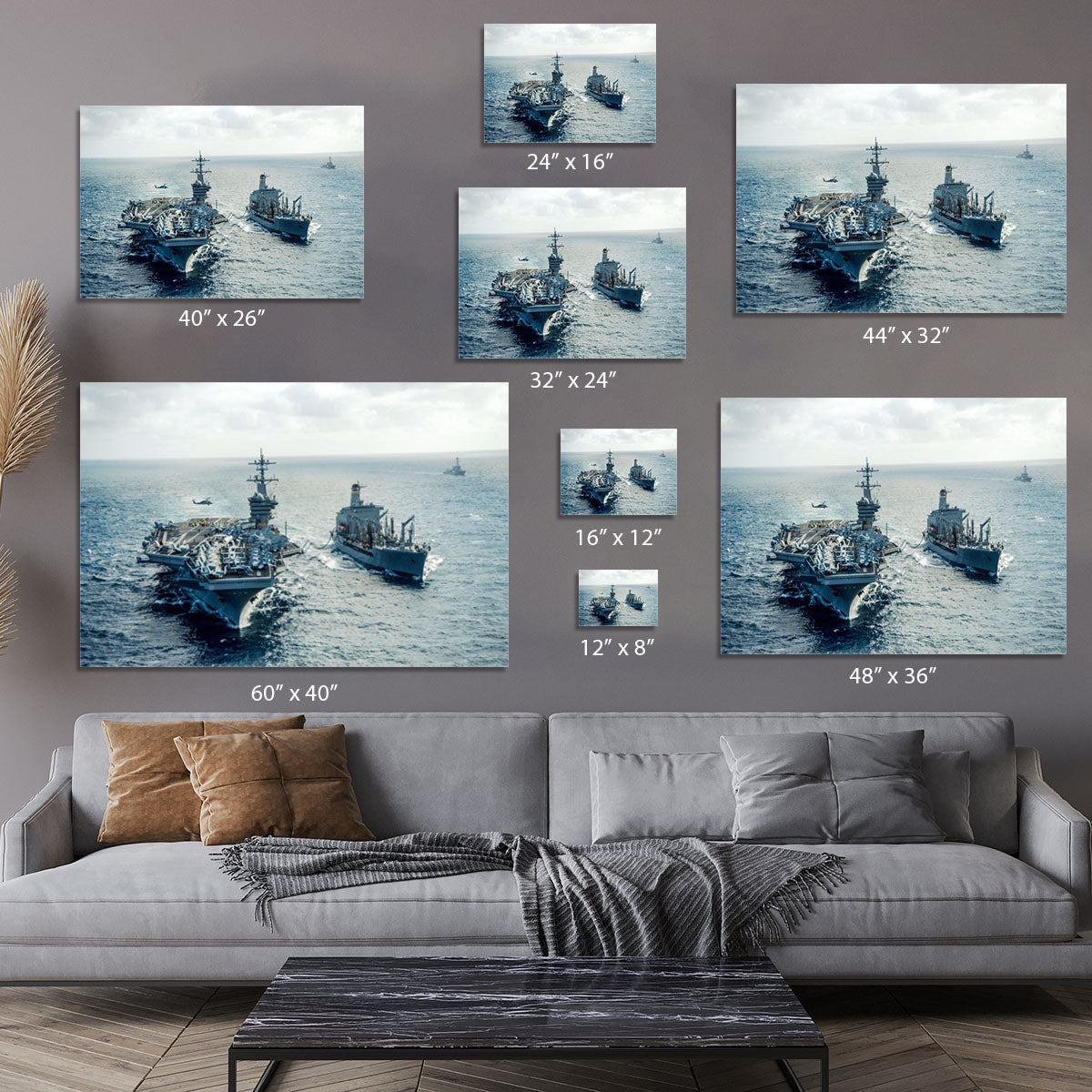 navy crossing the ocean Canvas Print or Poster - Canvas Art Rocks - 7