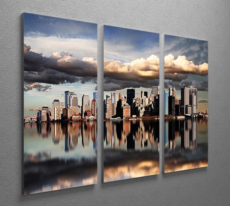 new york city 3 Split Panel Canvas Print - Canvas Art Rocks - 2