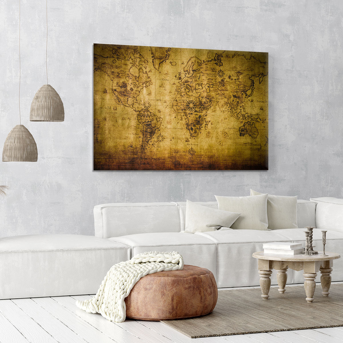 old map Canvas Print or Poster - Canvas Art Rocks - 6