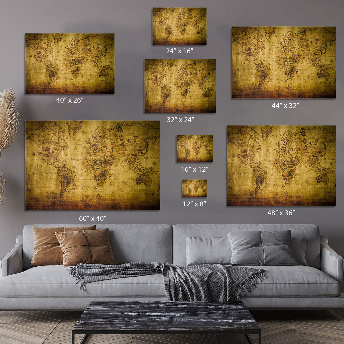 old map Canvas Print or Poster - Canvas Art Rocks - 7