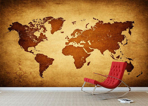 old map of the world Wall Mural Wallpaper - Canvas Art Rocks - 2
