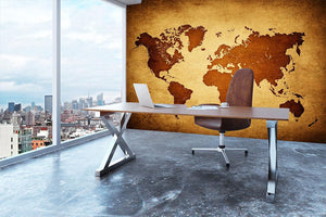 old map of the world Wall Mural Wallpaper - Canvas Art Rocks - 3