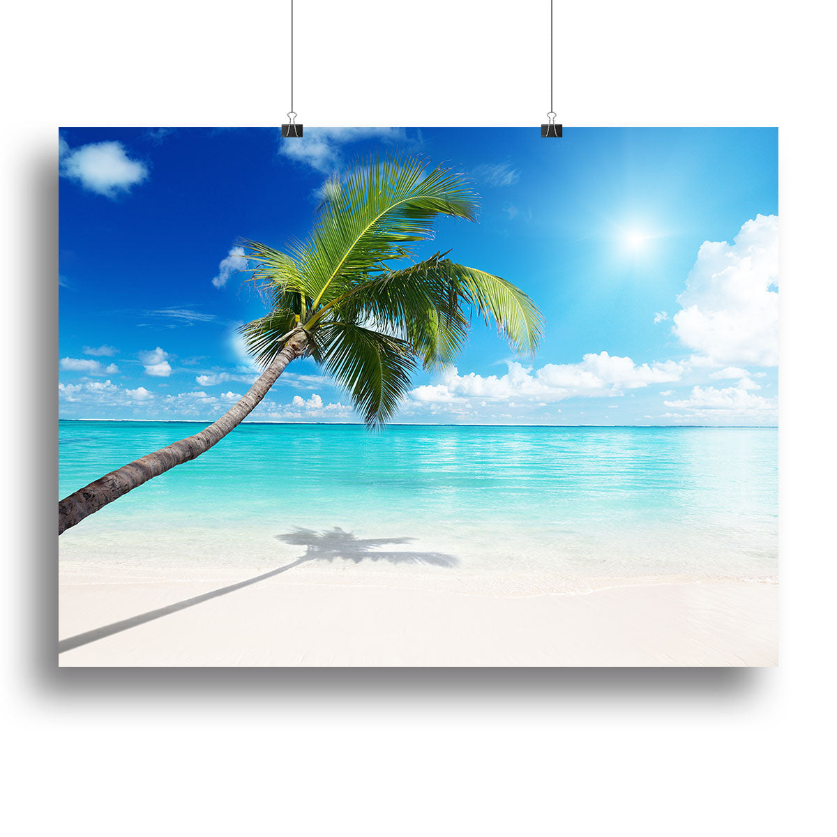 palm and beach Canvas Print or Poster - Canvas Art Rocks - 2
