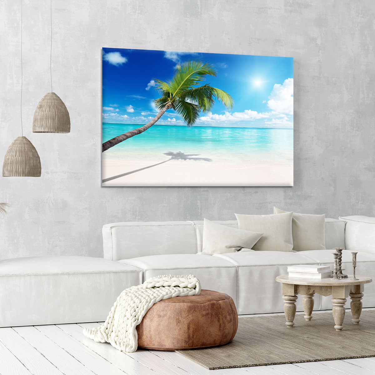palm and beach Canvas Print or Poster - Canvas Art Rocks - 6