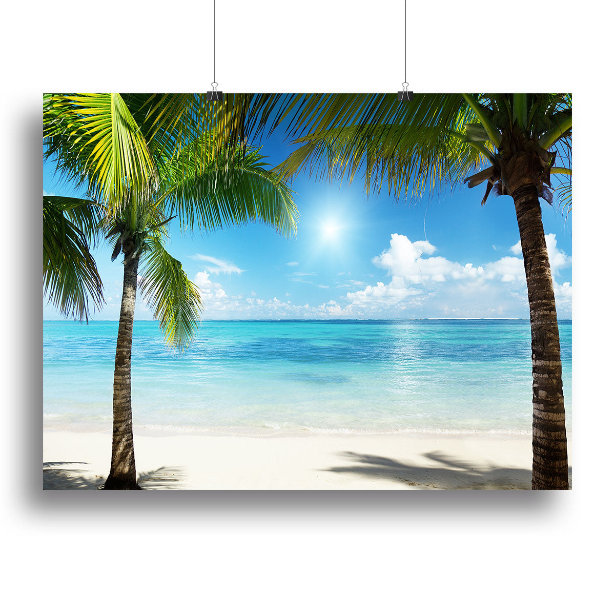 palms and beach Canvas Print or Poster - Canvas Art Rocks - 2