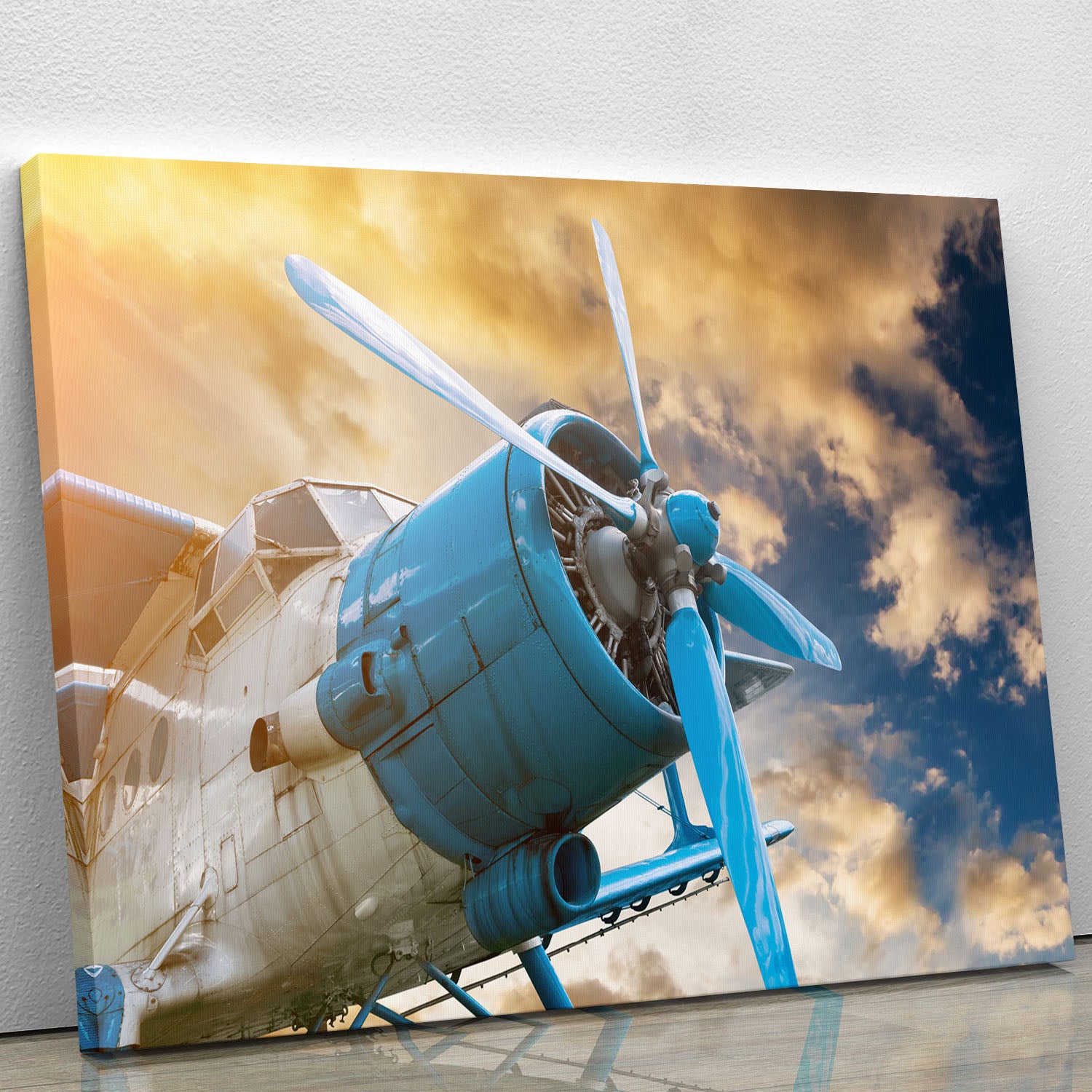 plane with propeller Canvas Print or Poster - Canvas Art Rocks - 1