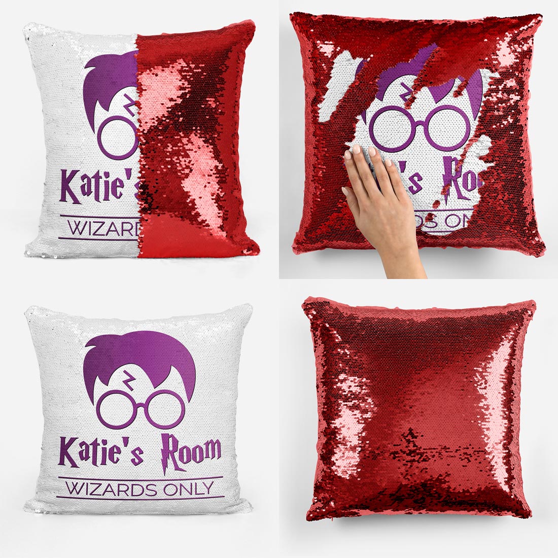 Personalised Wizards Only - Reveal Pillow Cushion