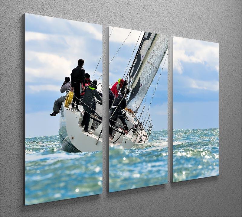 sailing crew 3 Split Panel Canvas Print - Canvas Art Rocks - 2