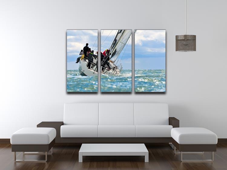 sailing crew 3 Split Panel Canvas Print - Canvas Art Rocks - 3
