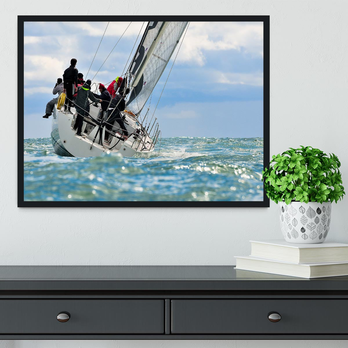 sailing crew Framed Print - Canvas Art Rocks - 2