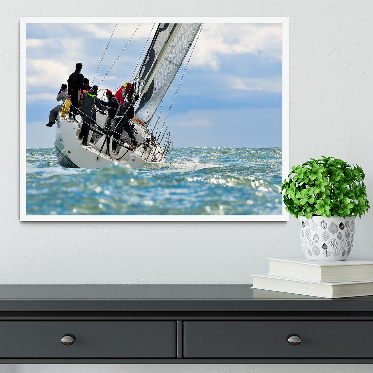 sailing crew Framed Print - Canvas Art Rocks -6