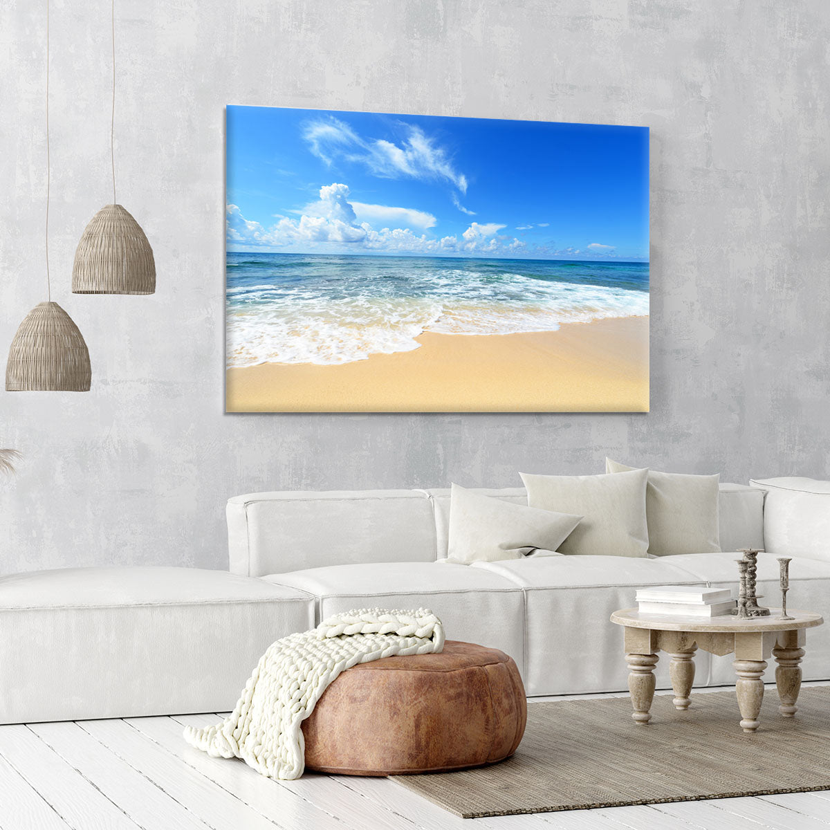 summer sky of Okinawa Canvas Print or Poster - Canvas Art Rocks - 6