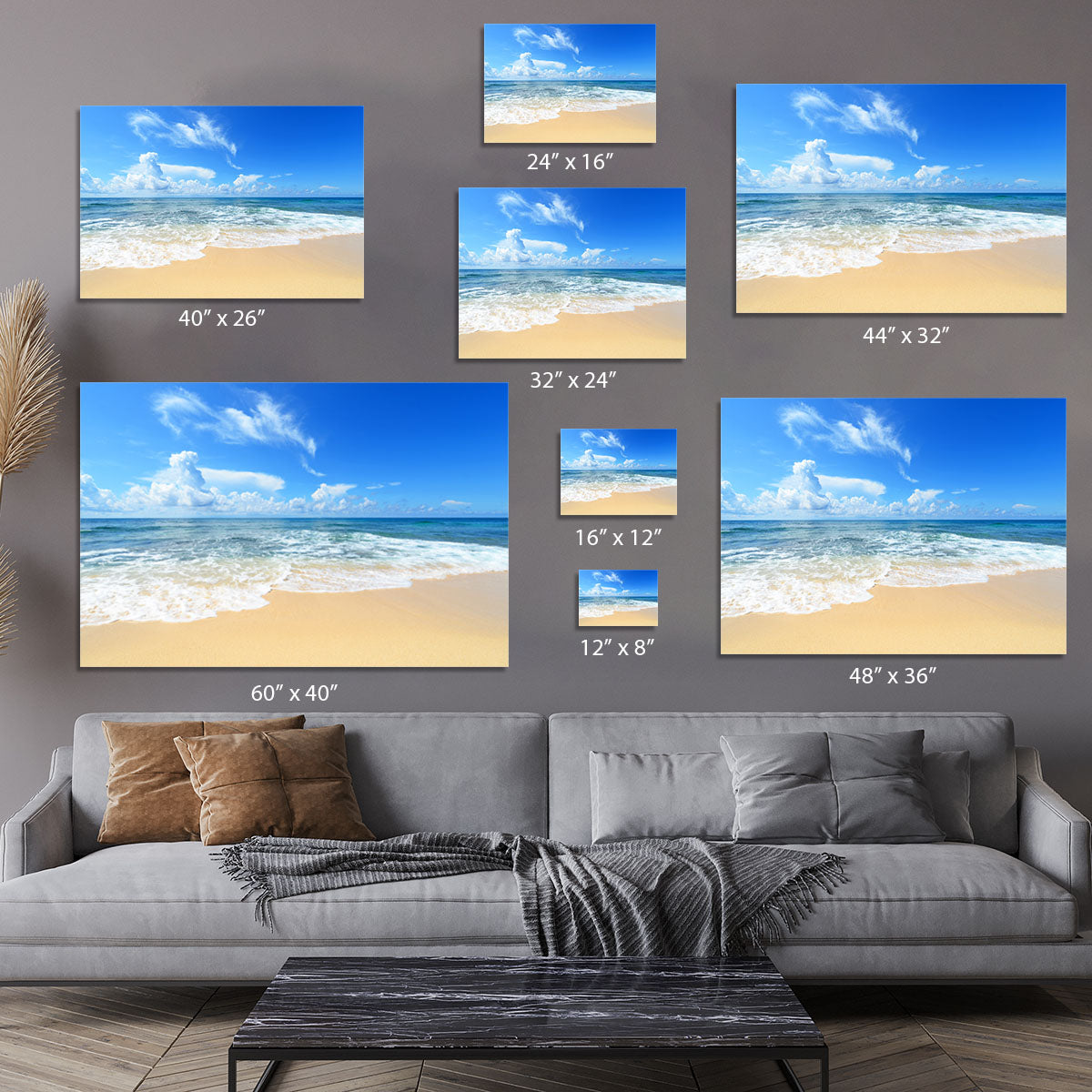 summer sky of Okinawa Canvas Print or Poster - Canvas Art Rocks - 7