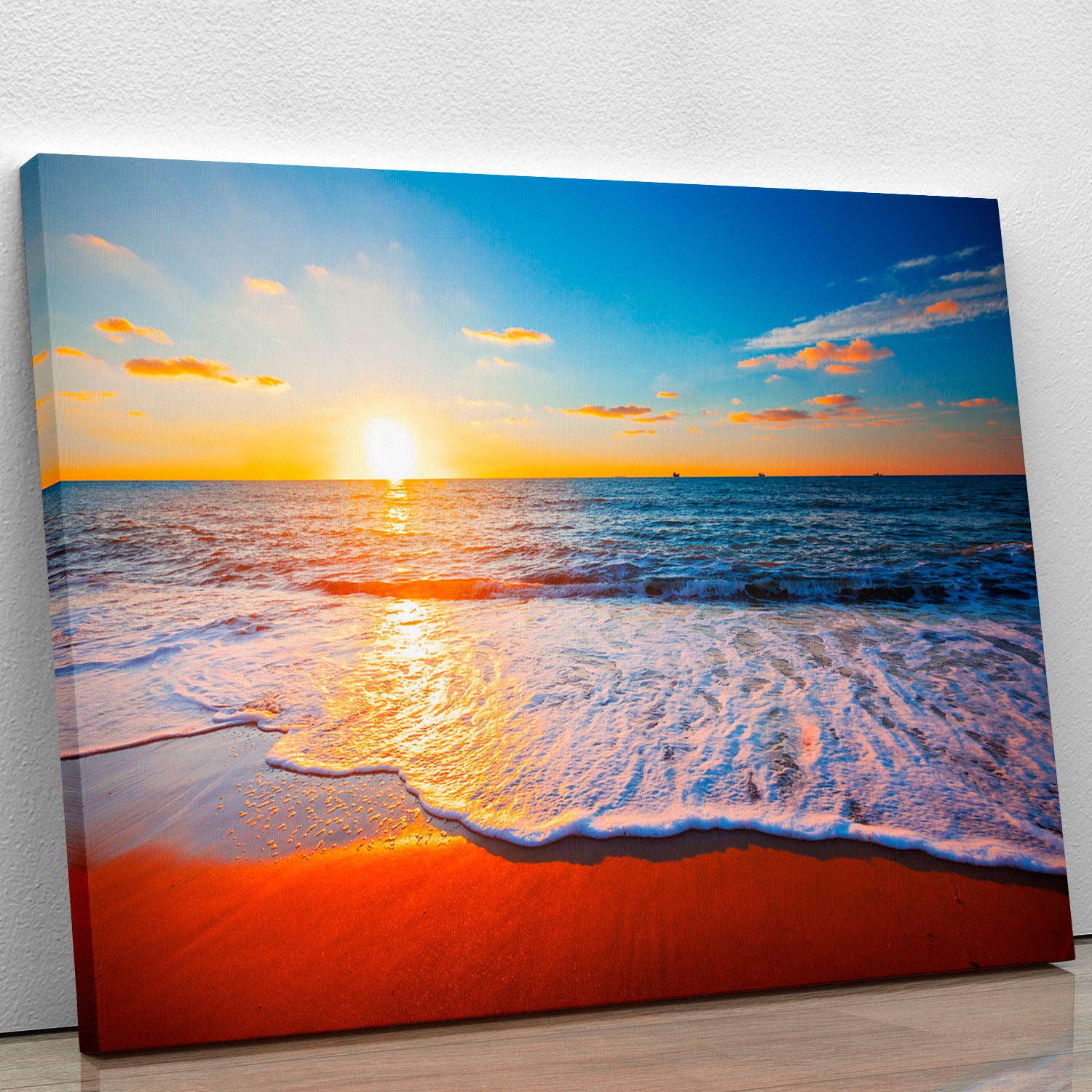 sunset and sea Canvas Print or Poster - Canvas Art Rocks - 1