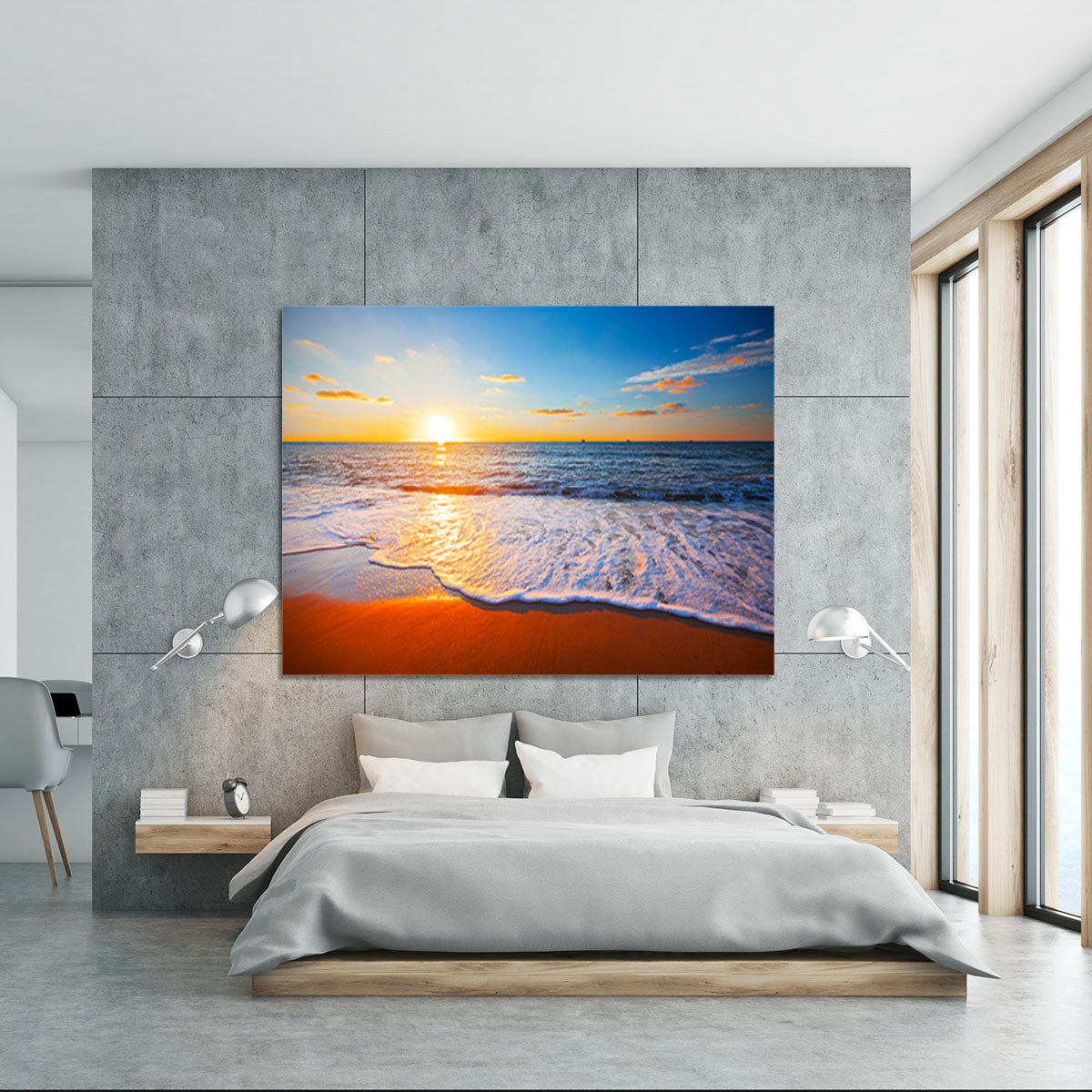 sunset and sea Canvas Print or Poster - Canvas Art Rocks - 5