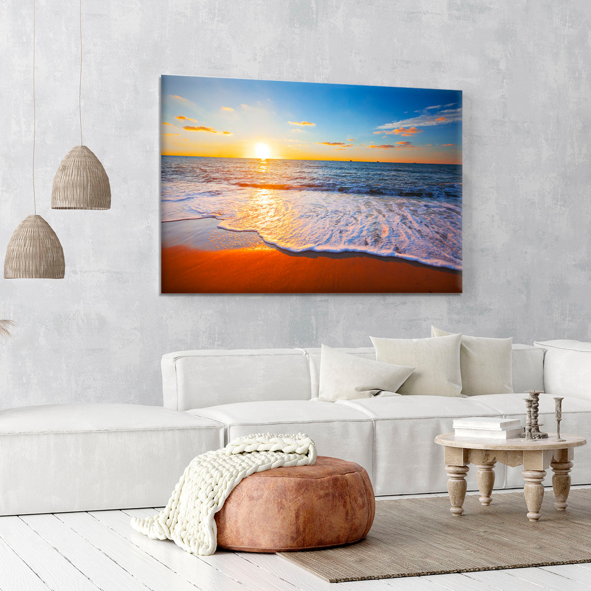 sunset and sea Canvas Print or Poster - Canvas Art Rocks - 6