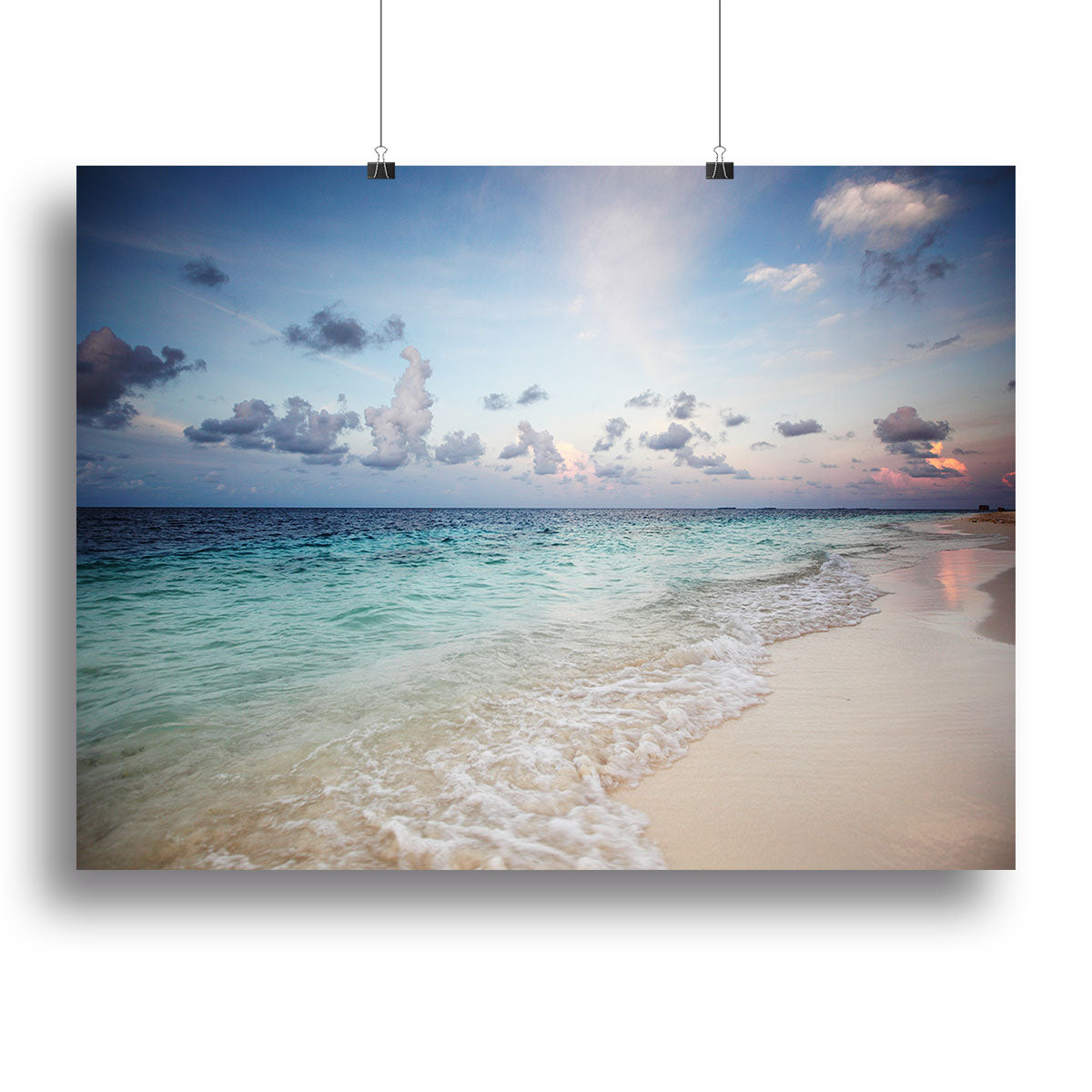 sunset on the sea beach Canvas Print or Poster - Canvas Art Rocks - 2