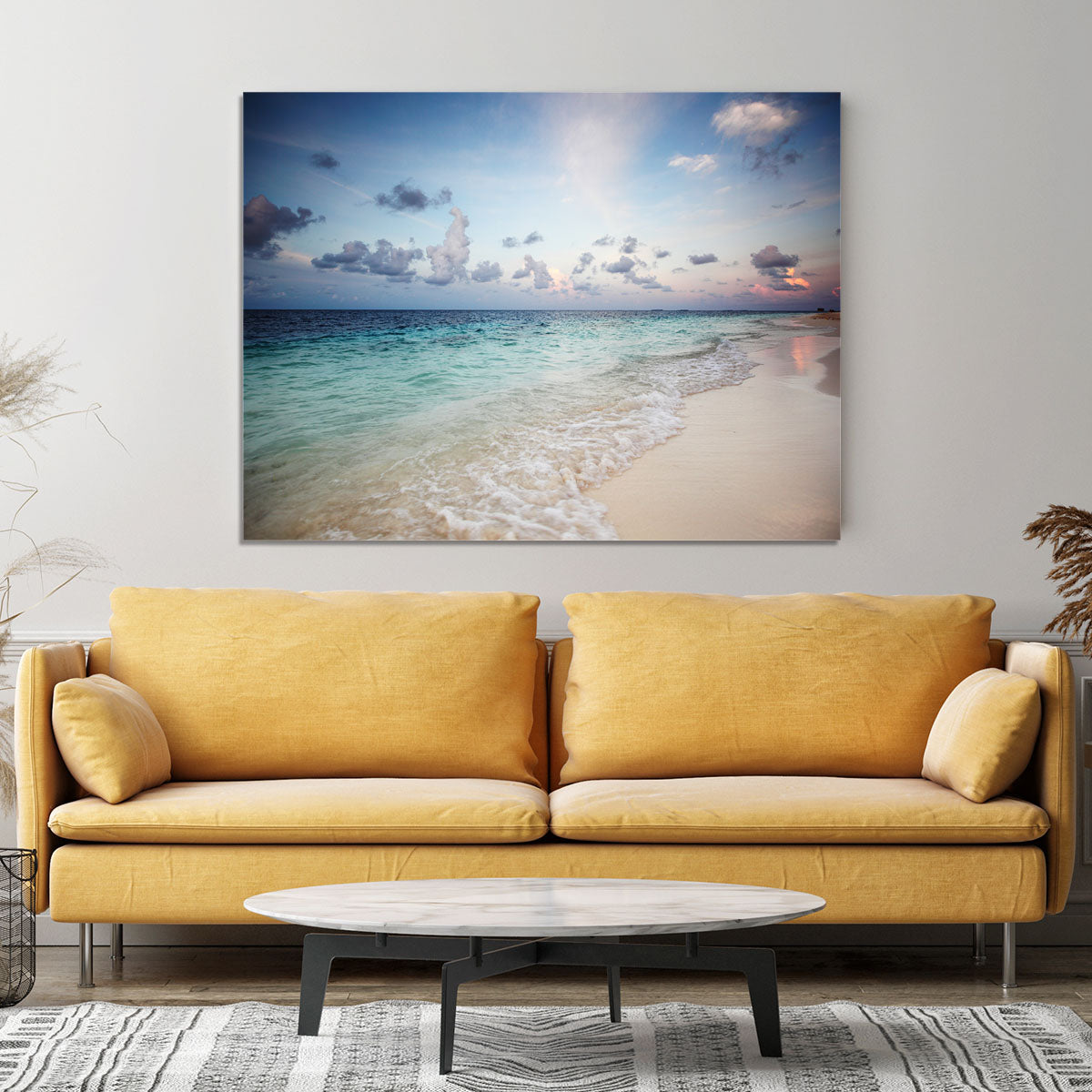sunset on the sea beach Canvas Print or Poster - Canvas Art Rocks - 4