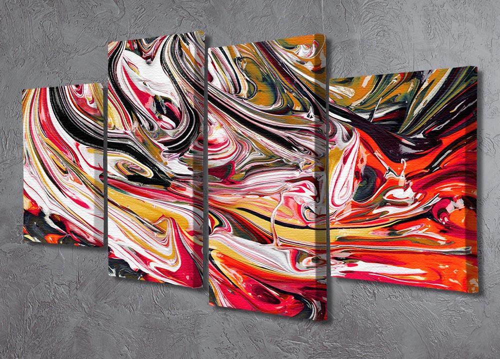 swirl - new 4 Split Panel Canvas - Canvas Art Rocks - 2