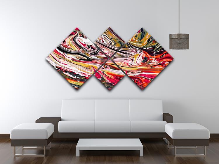 swirl - new 4 Square Multi Panel Canvas - Canvas Art Rocks - 3