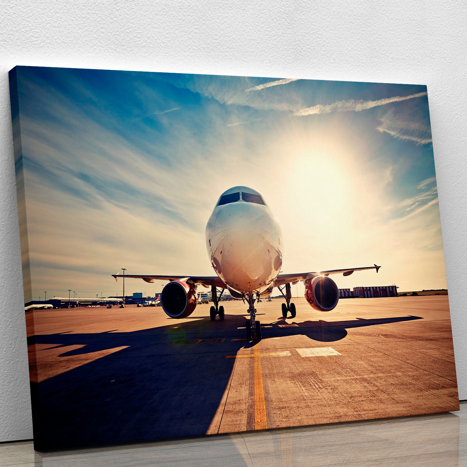 take off at the sunrise Canvas Print or Poster - Canvas Art Rocks - 1