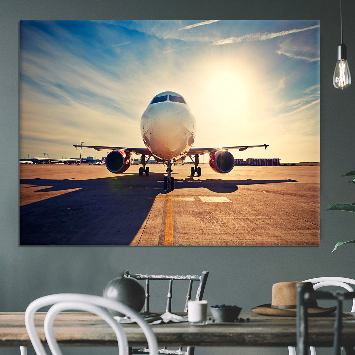 take off at the sunrise Canvas Print or Poster - Canvas Art Rocks - 3