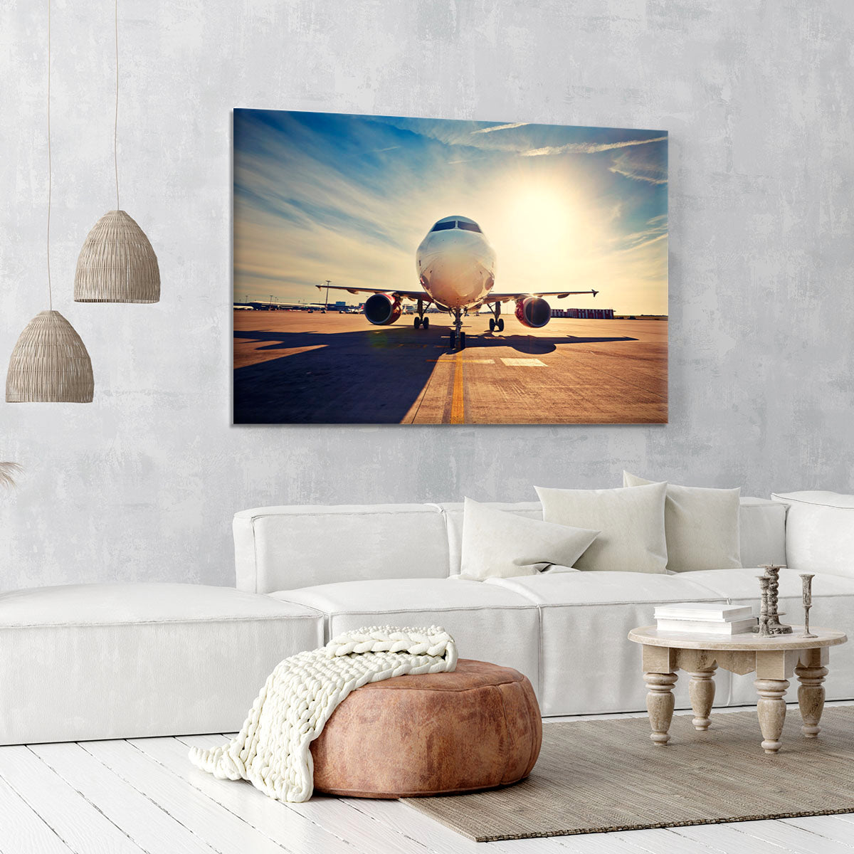 take off at the sunrise Canvas Print or Poster - Canvas Art Rocks - 6