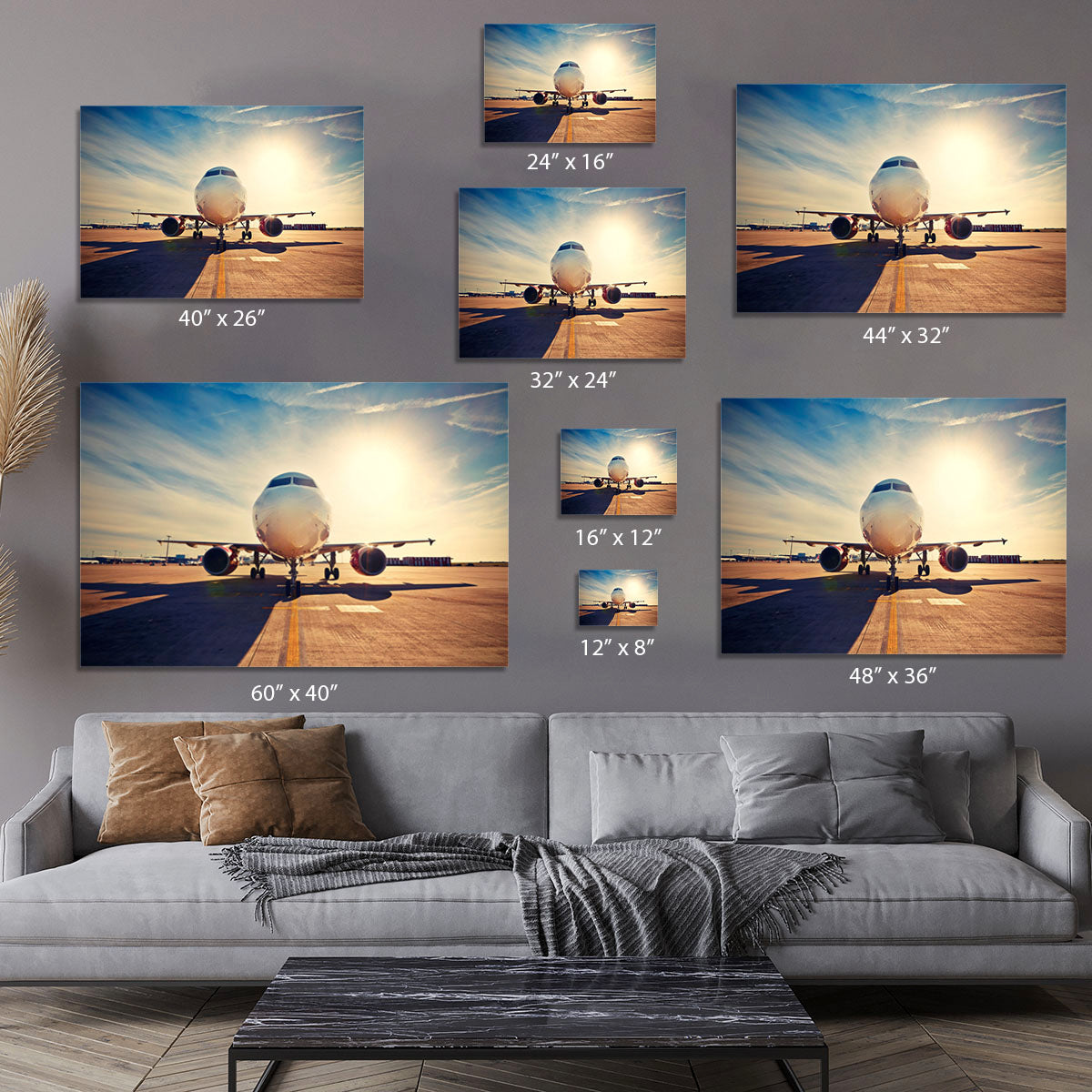 take off at the sunrise Canvas Print or Poster - Canvas Art Rocks - 7