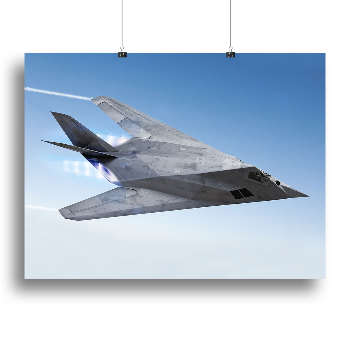 tealth aircraft streaking through the sky Canvas Print or Poster - Canvas Art Rocks - 2