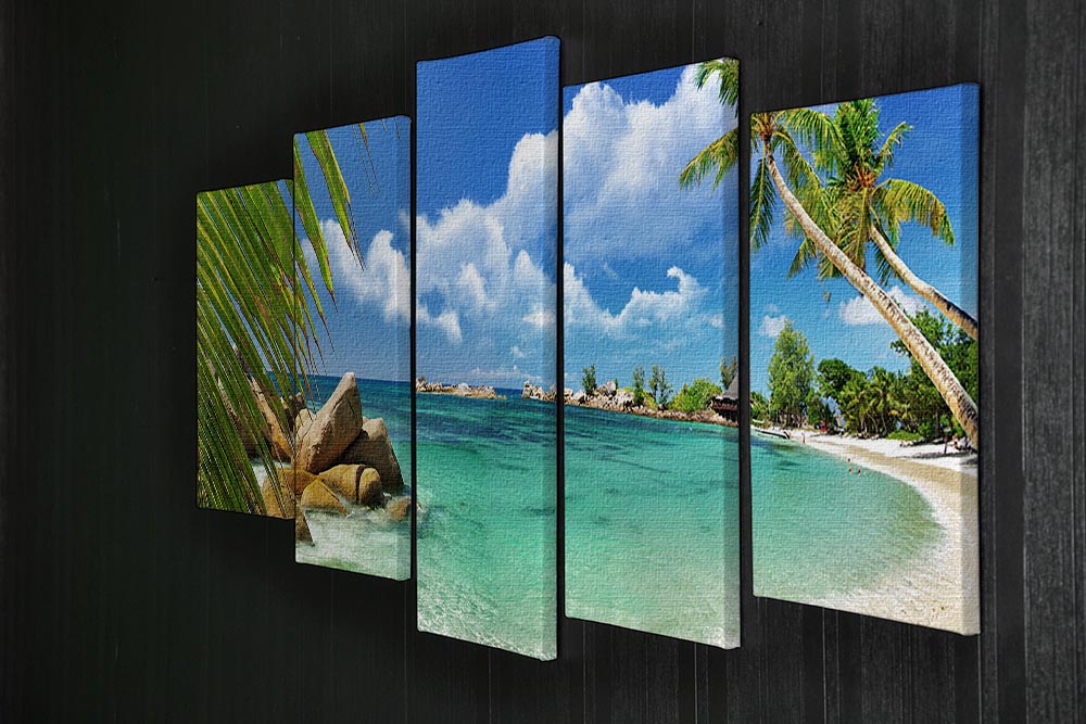 tropical paradise 5 Split Panel Canvas - Canvas Art Rocks - 2