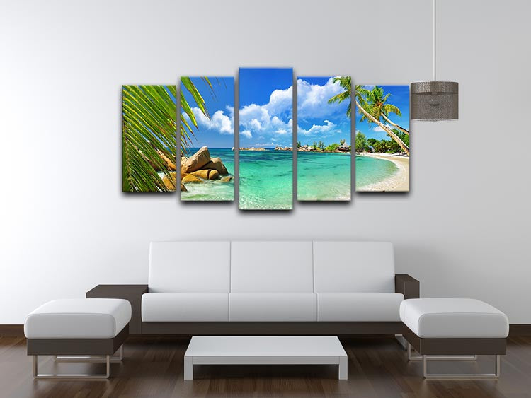 tropical paradise 5 Split Panel Canvas - Canvas Art Rocks - 3
