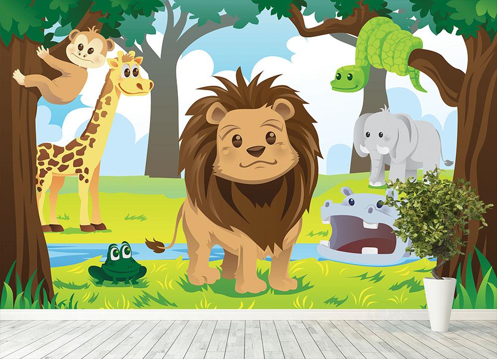 Jungle animal wall art 2025