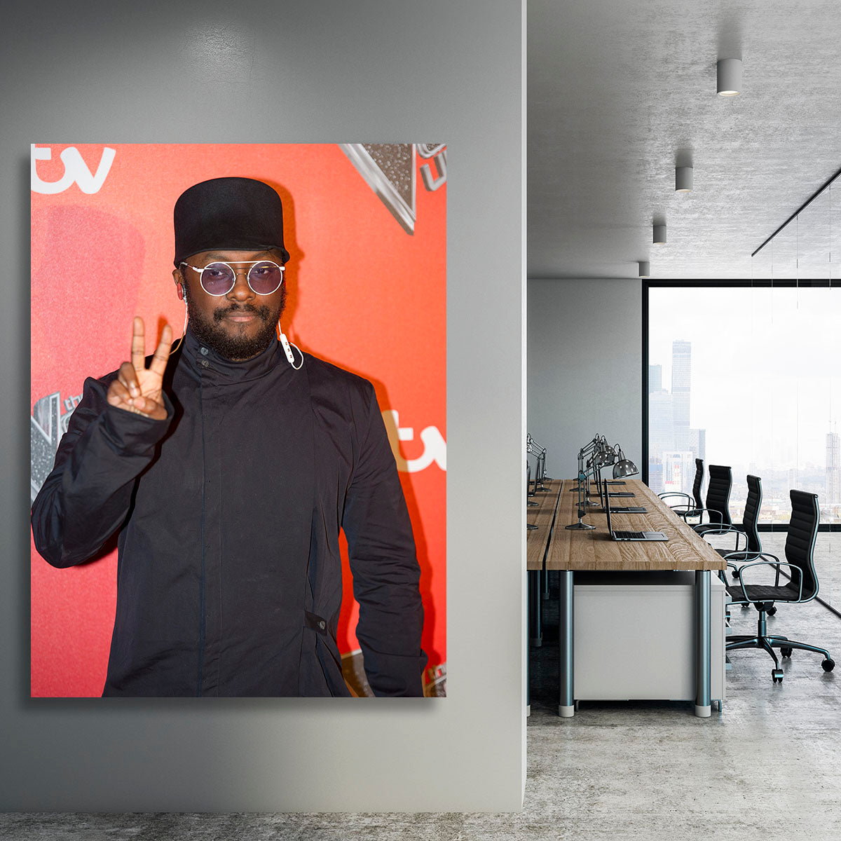 will I am in a hat Canvas Print or Poster - Canvas Art Rocks - 3